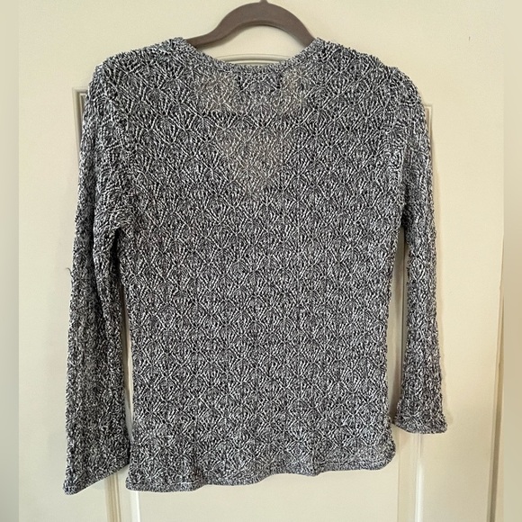 Jones New York Collection Charcoal Gray One button Cardigan Women’s Medium - Picture 6 of 10